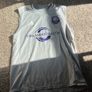 Adidas Gray Climalite Soccer Jersey